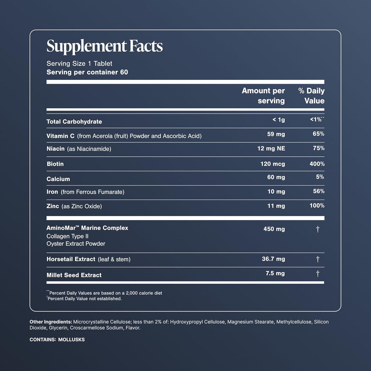 Viviscal Hair Growth Supplements ForWomen For Thicker, Fuller Hair,Nourishes Thinning & Loss, WithProprietary Collagen Complex, 60Tablets, 1 Month Supply